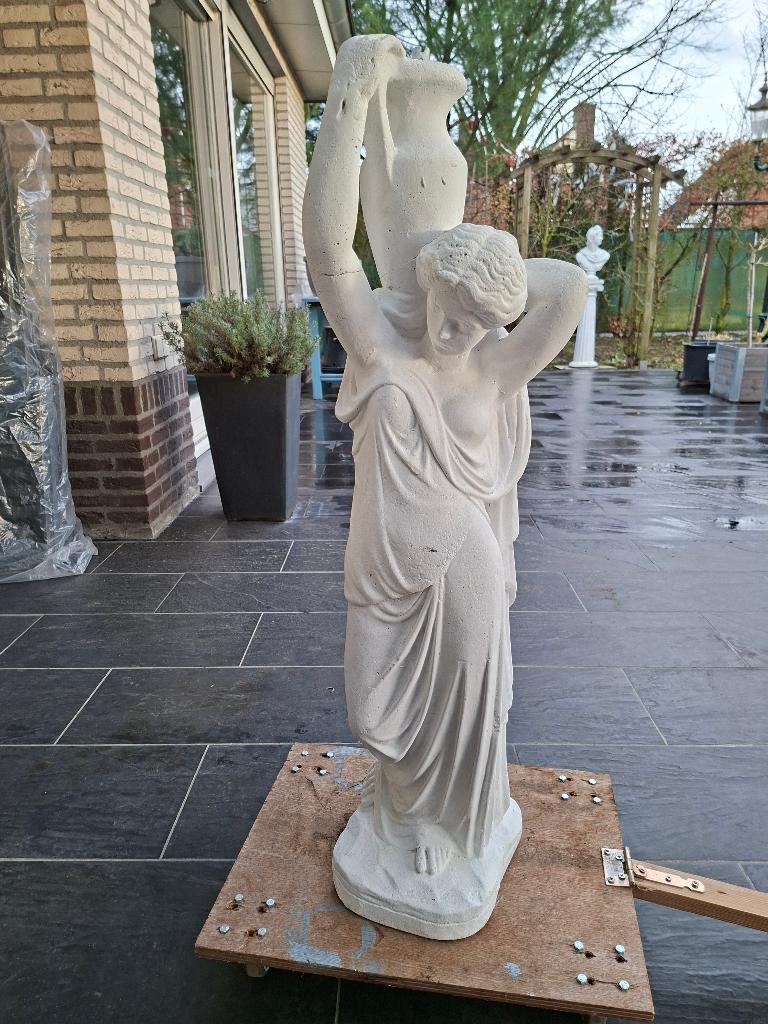 Tuinbeeld, Ophalen of Verzenden, Gebruikt, Beton, Mensenbeeld