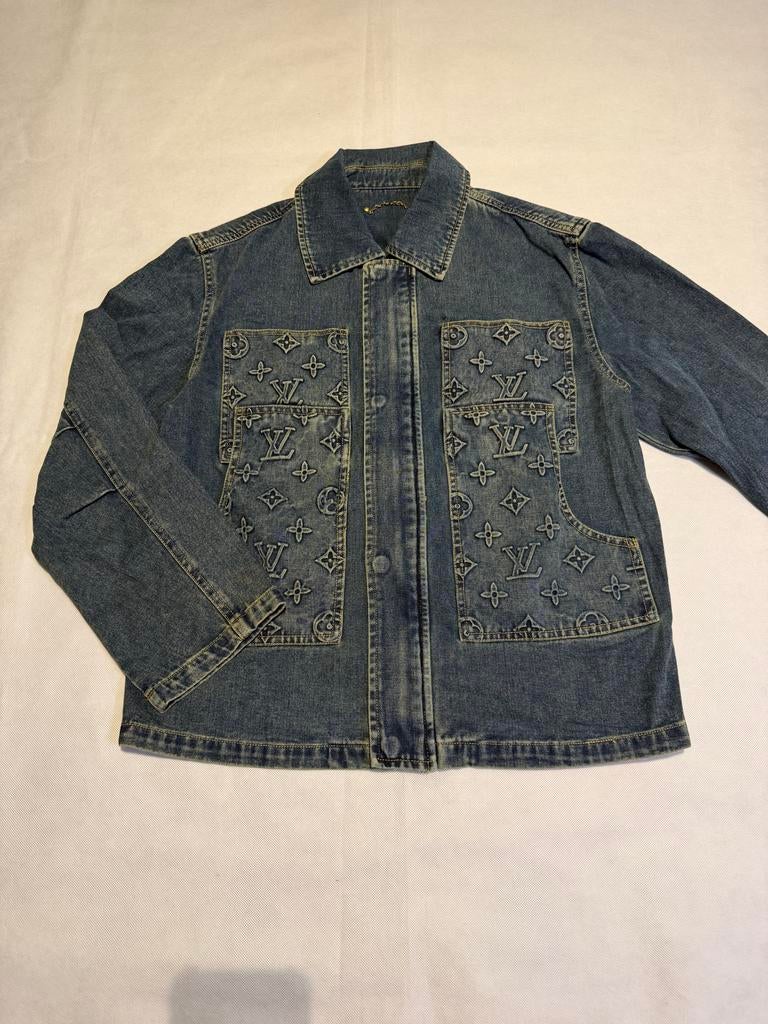 Louis Vuitton Monogram Denim Jas Maat 46 (S), Kleding | Heren, Ophalen of Verzenden, Nieuw, Maat 46 (S) of kleiner, Blauw