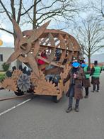 Unieke Steampunk Praalwagen - Zeppelin in roest look, Ophalen, Carnaval