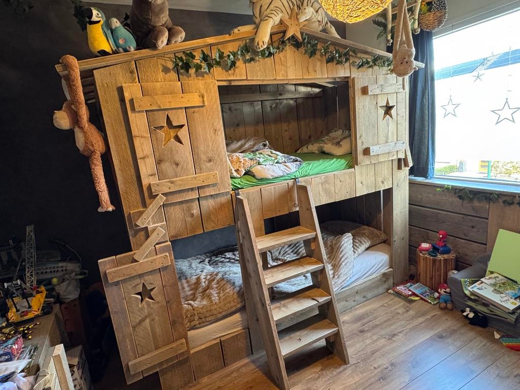 Boomhut bed in goede staat, Ophalen, Gebruikt, Stapelbed