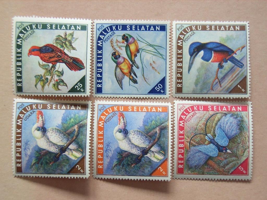 BL    Rep Maluku Selatan Vogels Pf, Ophalen of Verzenden, Postfris, Zuidoost-Azië