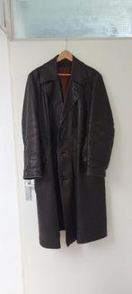 lange leren (Solex) jas, Bruin, Maat 56/58 (XL), Groli, Ophalen of Verzenden