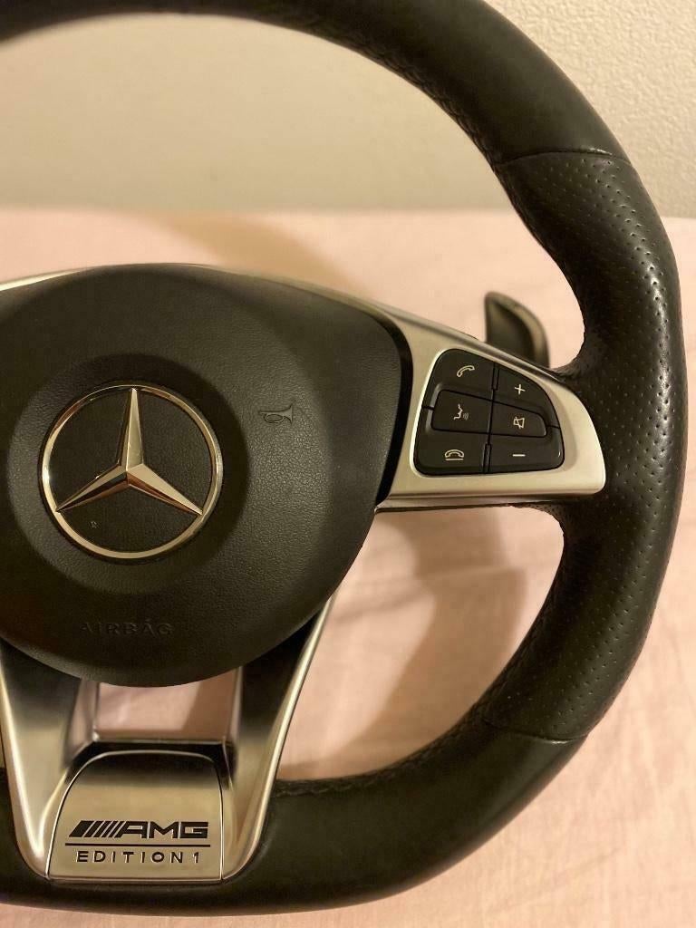 amg edition1 stuur embleem amg edition 1 c63 e63 a45 cla45 G, Ophalen of Verzenden