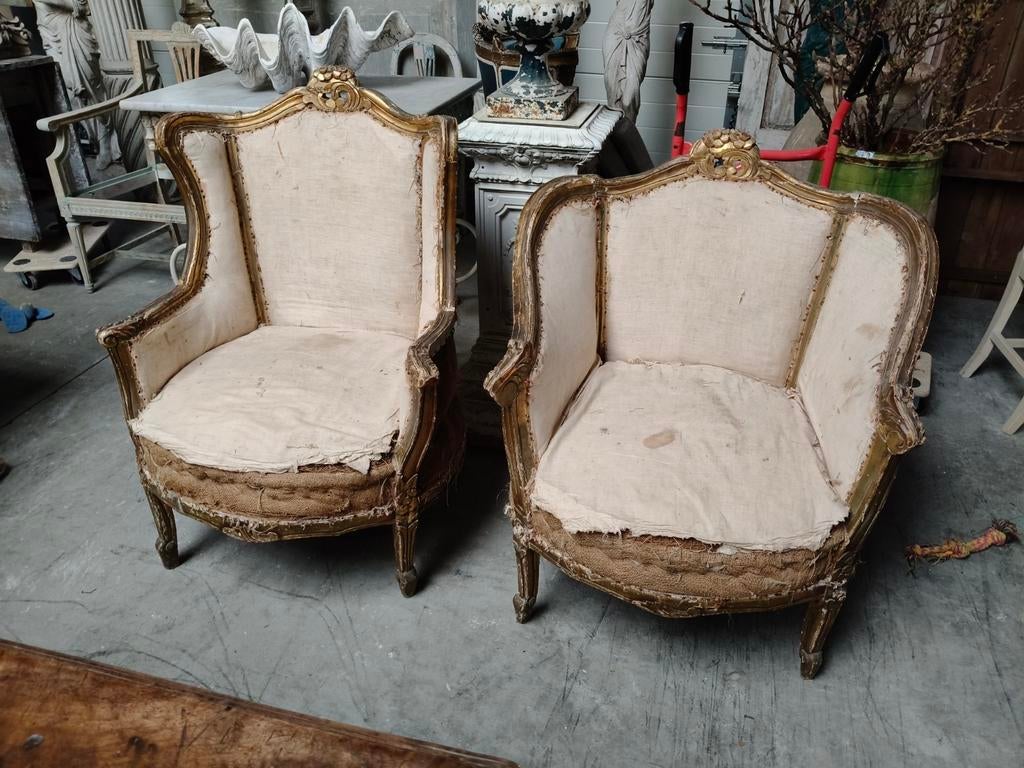 2 fauteuils 18e eeuw Louis XVI, Ophalen