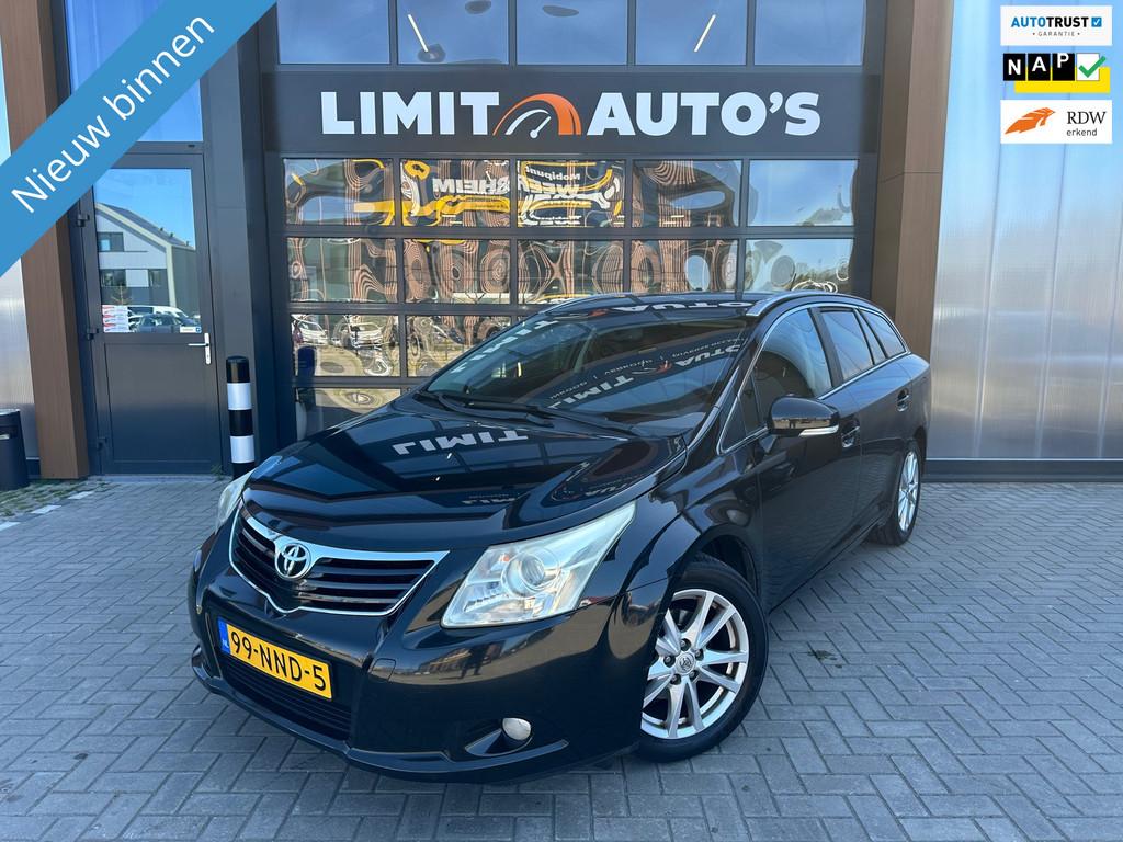 Toyota Avensis Wagon 1.8 VVTi Business Climate/Navi/Cruise/C, Euro 5, 4 cilinders, Zwart, Origineel Nederlands