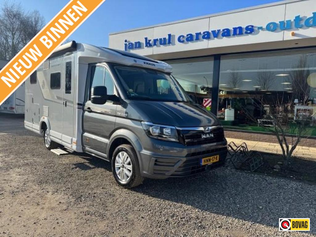 Knaus Van TI Man 640 MEG meegespoten bumpers, Caravans en Kamperen, Luifel, Ringverwarming, Koelkast, Tot en met 2