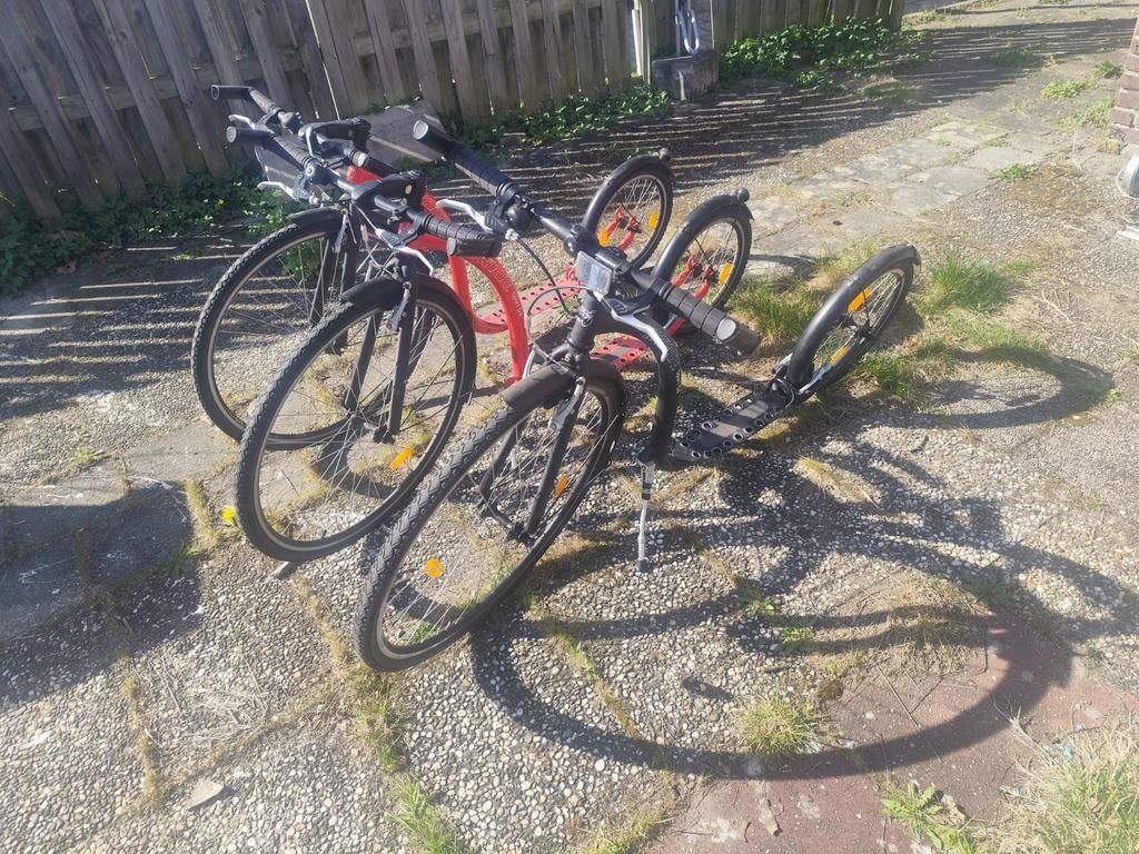 Kickbike g4 sport volwassen step rood/zwart 130,- per 2, Fietsen en Brommers, Steps, Ophalen, Kickbike