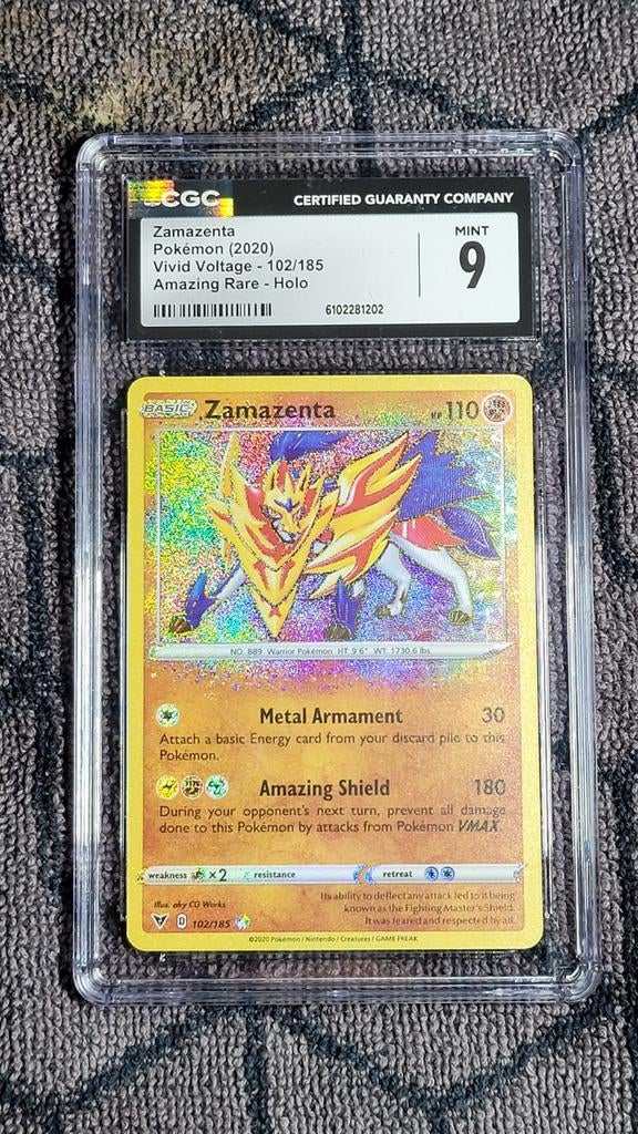 Zamazenta (2020) Vivid Voltage, Ophalen of Verzenden, Zo goed als nieuw, Losse kaart, Foil