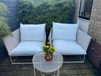 (Twee) IKEA Havsten buiten fauteuil met kussens, Ophalen, Gebruikt, Metaal