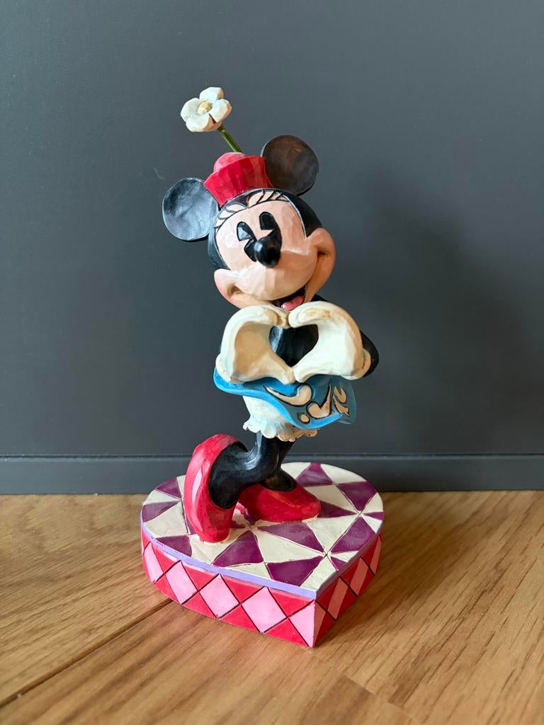 Minnie Mouse beeldje - Disney Traditions Jim Shore, Ophalen, Mickey Mouse, Zo goed als nieuw, Beeldje of Figuurtje