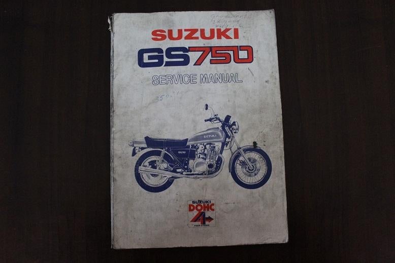 Suzuki GS750 DOHC 1976 motorcycle service manual GS 750, Motoren, Handleidingen en Instructieboekjes, Ophalen of Verzenden, Suzuki