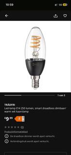 5 IKEA TRÅDFRI E14 smart LED kaarslampen, Ophalen, Zo goed als nieuw
