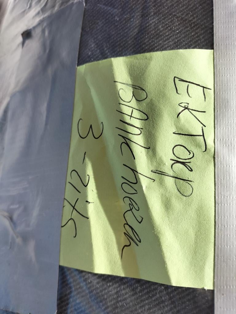 IKEA Ektorp 3-zits bankhoes - Donkergrijs, Gebruikt, Driepersoons, Ophalen of Verzenden, Rechte bank