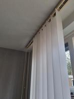 Kunststof lamellen 250cm hoog, 2x rail 150cm breed, Ophalen, Wit, 200 cm of meer
