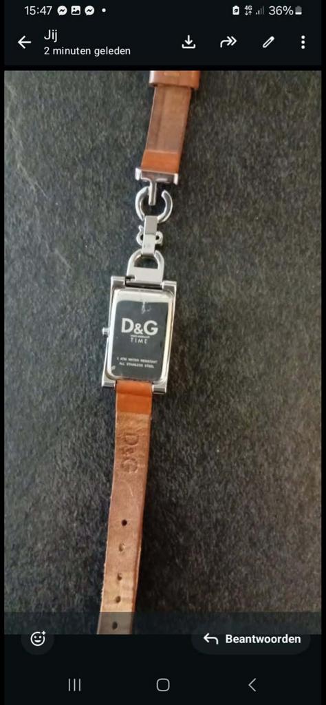 D&G Time Polshorloge, Sieraden, Tassen en Uiterlijk, Horloges | Dames, Staal, Polshorloge, Ophalen of Verzenden, Dolce & Gabbana