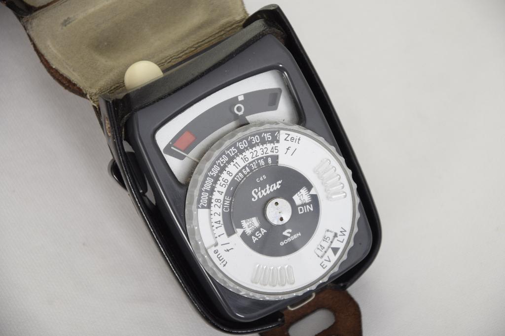 Gossen Sixtar CdS Lichtmeter Inclusief Originele Lederen Tas, Ophalen of Verzenden, Gebruikt, Overige typen