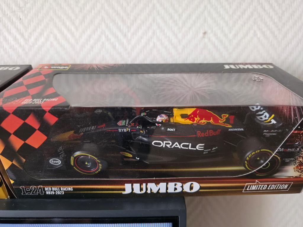 Verzameling Max Verstappen Red Bull Jumbo Limited Editions, Ophalen, Nieuw, Bburago