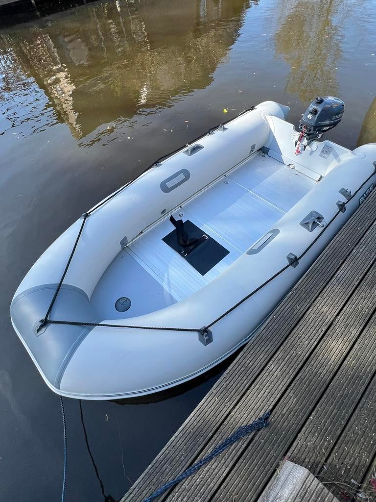 Mooie rubberboot 390x175cm met een 6pk Yamaha, Watersport en Boten, Rubberboten, Ophalen, Aluminium, Yamaha, Zo goed als nieuw