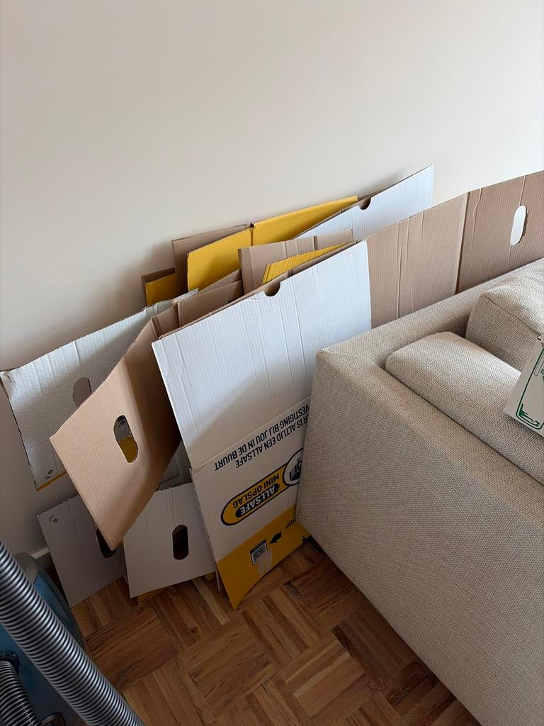 Verhuisdozen gratis, Doe-het-zelf en Verbouw, Kratten en Dozen, Ophalen, Doos, 40 tot 60 cm, 50 tot 75 cm