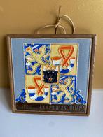 Westraven cloisonné tegel met wapen van Prinses Juliana, Ophalen of Verzenden