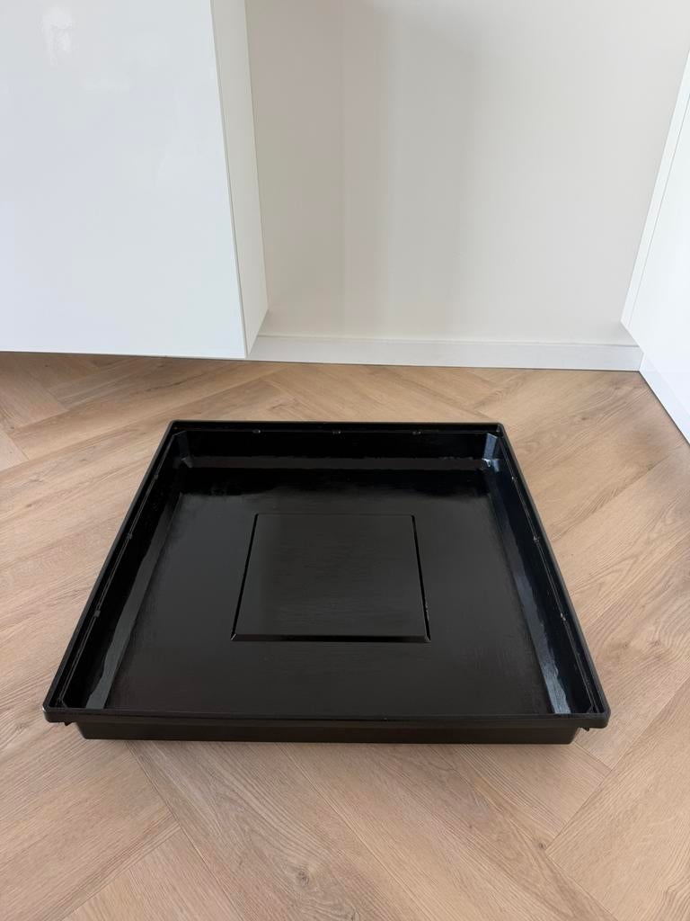 Zwarte opvangbak voor wasmachine, Ophalen, Zo goed als nieuw