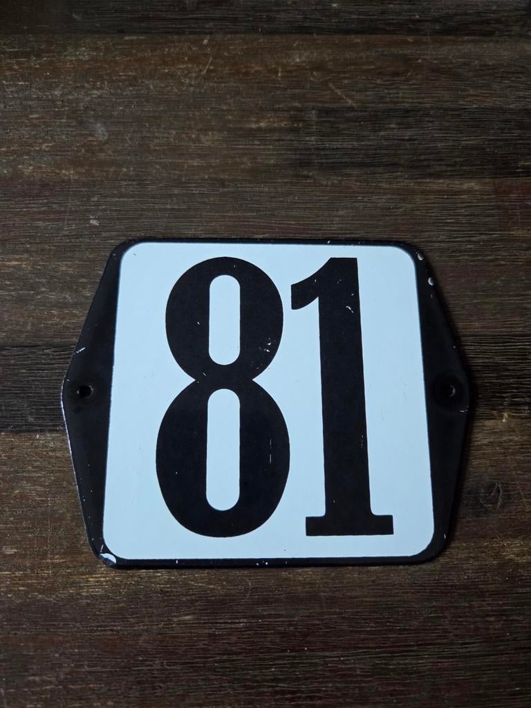 Huisnummer bordje nr. 81 van Intratuin, Huis en Inrichting, Woonaccessoires | Overige, Nieuw, Ophalen of Verzenden
