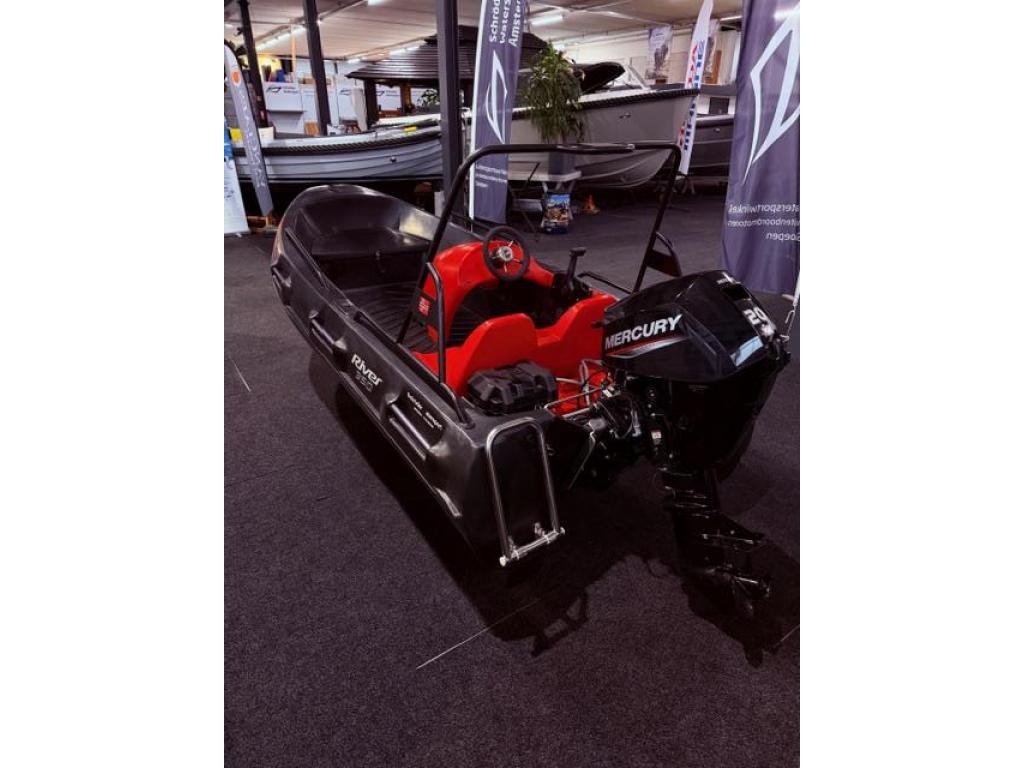 Rato 350 Racing Black met 20 PK MERCURY, Watersport en Boten, Rubberboten, Niet ingevuld, Zo goed als nieuw, Benzine, Minder dan 70 pk