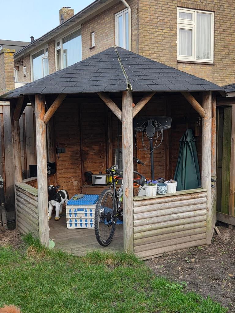 Prieeltje tuinhuisje, Tuin en Terras, Ophalen, Gebruikt, 250 tot 500 cm