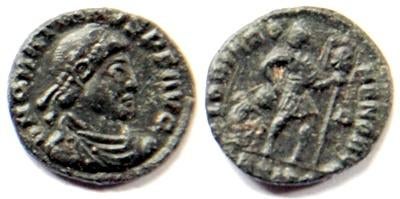 Romeinse munt Gratianus  (367-383), Sear 4142, Verzenden, Overige landen