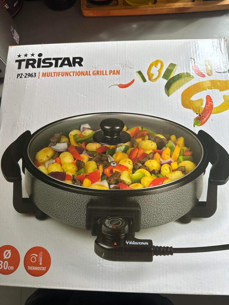Tristar Multifunctionele Hapjespan - 30 cm - Nieuw in doos, Ophalen of Verzenden, Nieuw, Overige merken
