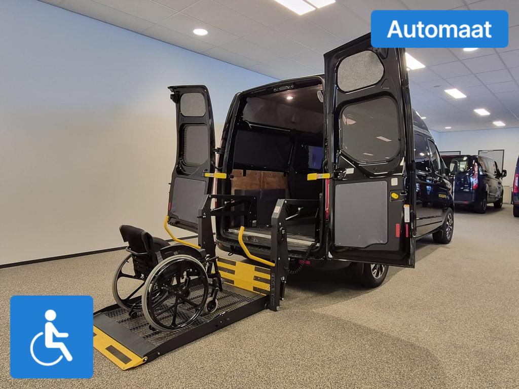 Ford Transit Custom L2H2 Rolstoelbus Automaat (airco), Auto's, Automaat, 12 maanden, Stof, 4 cilinders