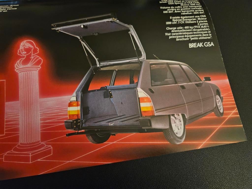 Brochure Citroën GSA 1984 Frankrijk, Ophalen of Verzenden, Zo goed als nieuw, Citroën