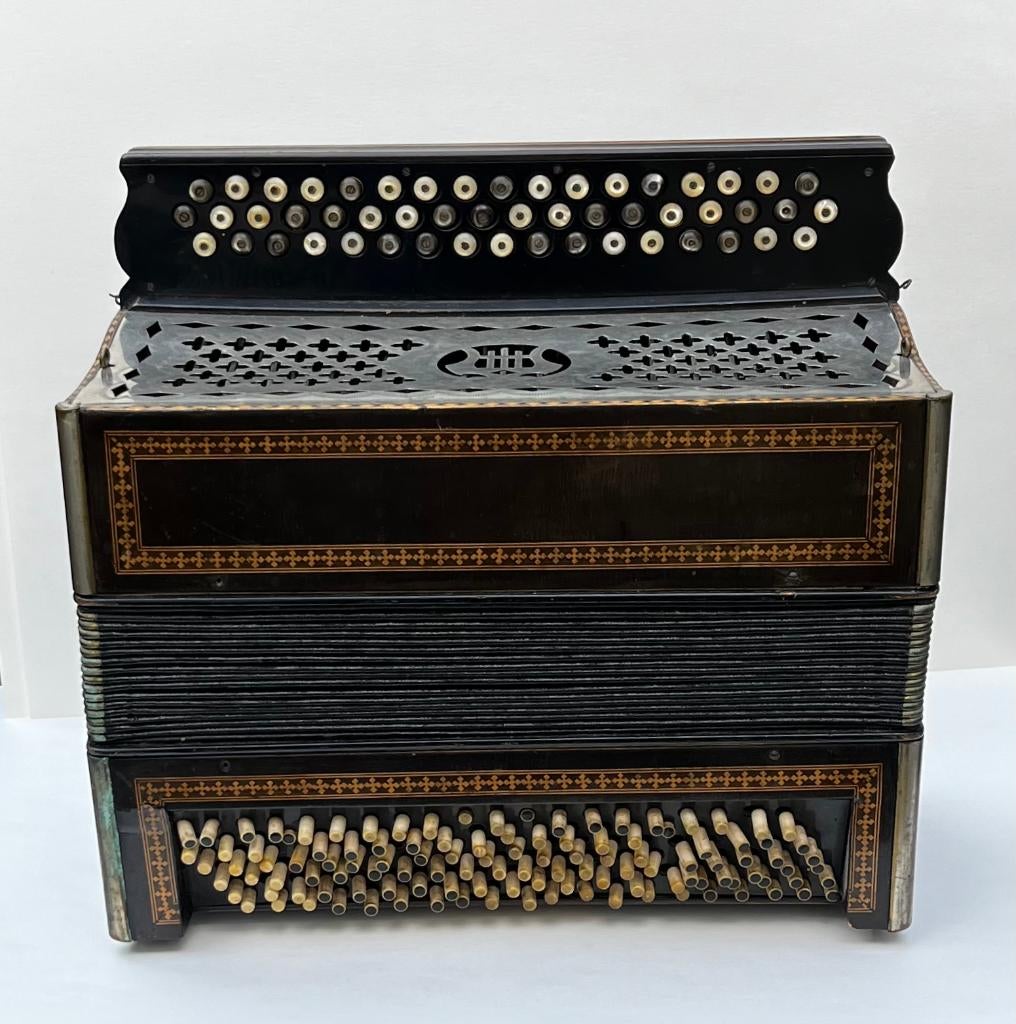 trekzak antiek, Muziek en Instrumenten, Accordeons, Overige merken, Gebruikt, Overige formaten, Ophalen of Verzenden