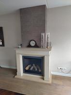 Natuurstenen schouw incl. faber gashaard, Ophalen, Gebruikt