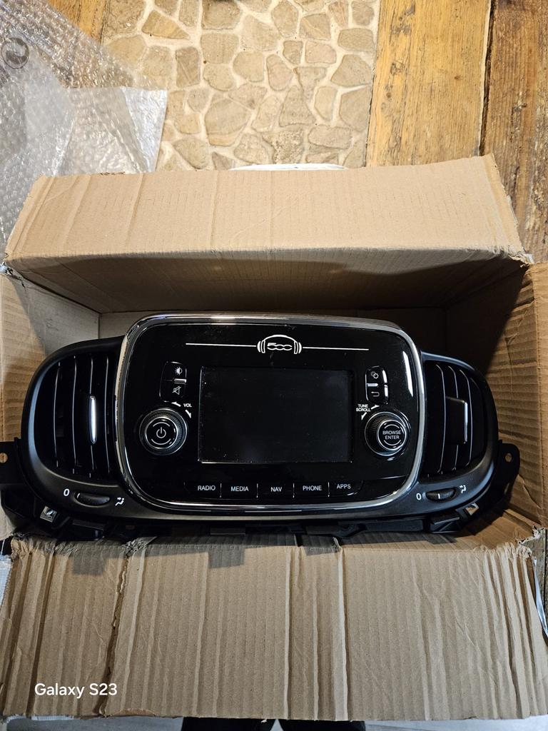 Autoradio Fiat 500 Continental, Auto diversen, Autoradio's, Ophalen of Verzenden, Gebruikt