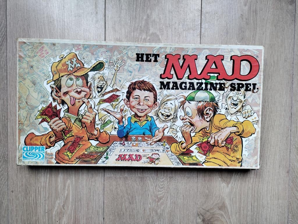 MAD Bordspel, Hobby en Vrije tijd, Gezelschapsspellen | Bordspellen, Drie of vier spelers, Ophalen, Gebruikt