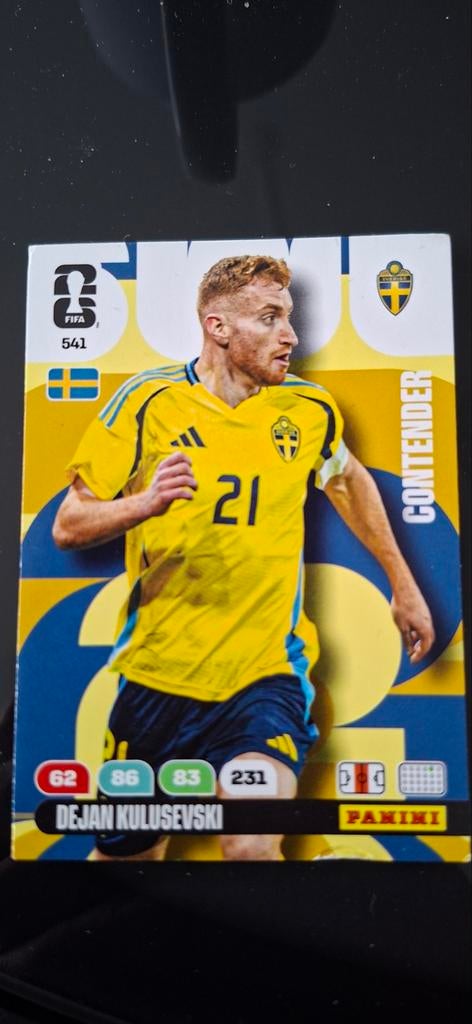 Panini FIFA World Cup 2026 Adrenalyn XL Dejan Kulusevski, Verzamelen, Supermarktacties, Albert Heijn, Ophalen of Verzenden