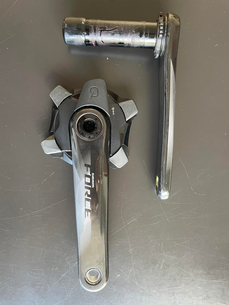 Sram Force crank | 175 mm | Quark Spider powermeter, Fietsen en Brommers, Fietsonderdelen, Ophalen of Verzenden, Zo goed als nieuw