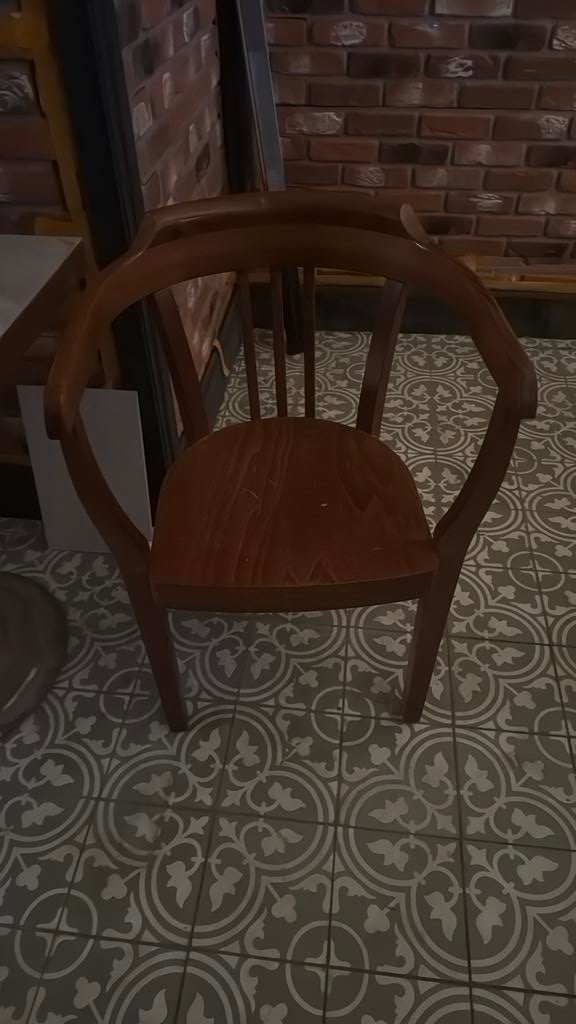 Cafe stoel, Huis en Inrichting, Stoelen, Ophalen, Bruin, Eén