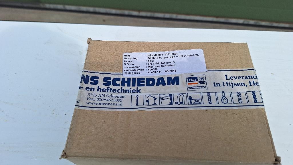 4 x Harpsluiting D harp sluiting borstbout 8.500 kg Mennens, Ophalen, Nieuw, Industriepark 2a 9351PA Leek, Handmatig