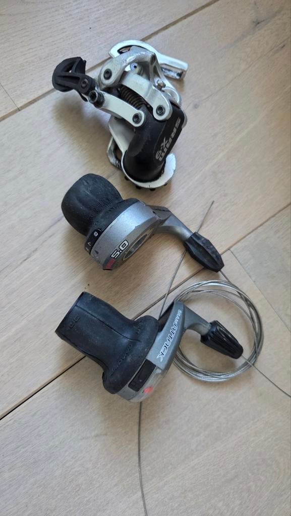 Sram derailleur en gripshift, Fietsen en Brommers, Fietsonderdelen, Ophalen of Verzenden
