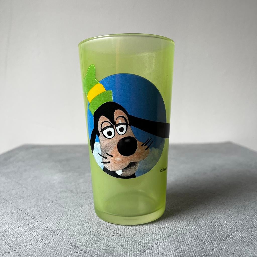 Goofy – Disney Esso glas (vintage 90s), Verzenden, Goofy of Pluto, Zo goed als nieuw, Servies