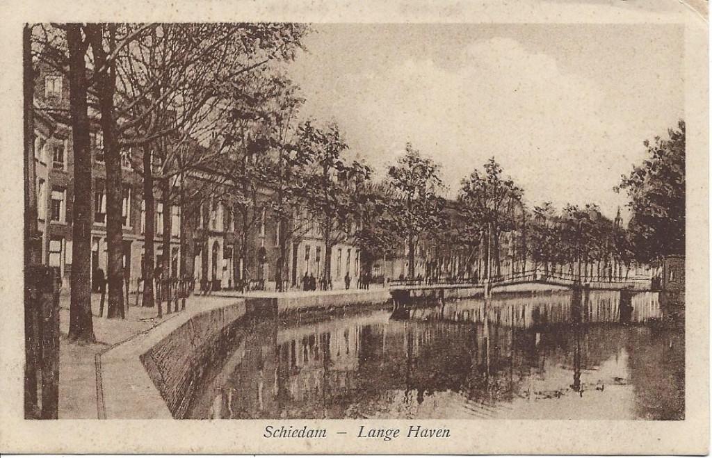 Schiedam (Z.H.) Lange Haven, Ophalen of Verzenden, 1920 tot 1940, Ongelopen, Zuid-Holland