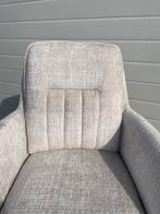 Eetstoel 180 autoreturn beige zwart metaal poot modern, Overige kleuren, Nieuw, Stof, Vijf, Zes of meer stoelen