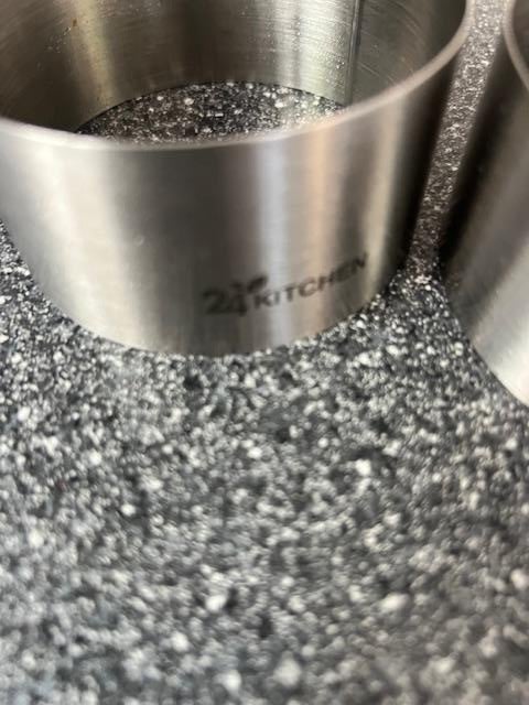 2 voedselringen met aandrukplaatje rvs, Zilver, Ophalen of Verzenden, Metaal, Overige merken