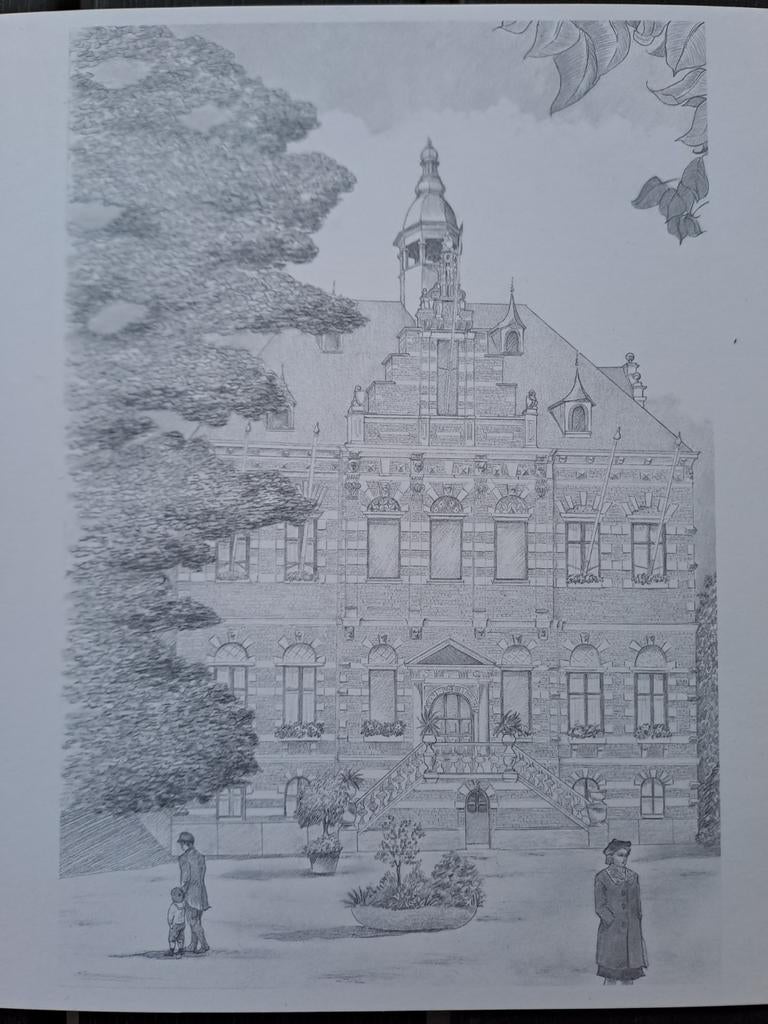 Vintage prenten Kerkrade Maastricht Heerlen, 1960 tot 1980, Ophalen of Verzenden, Zo goed als nieuw, Gebouw