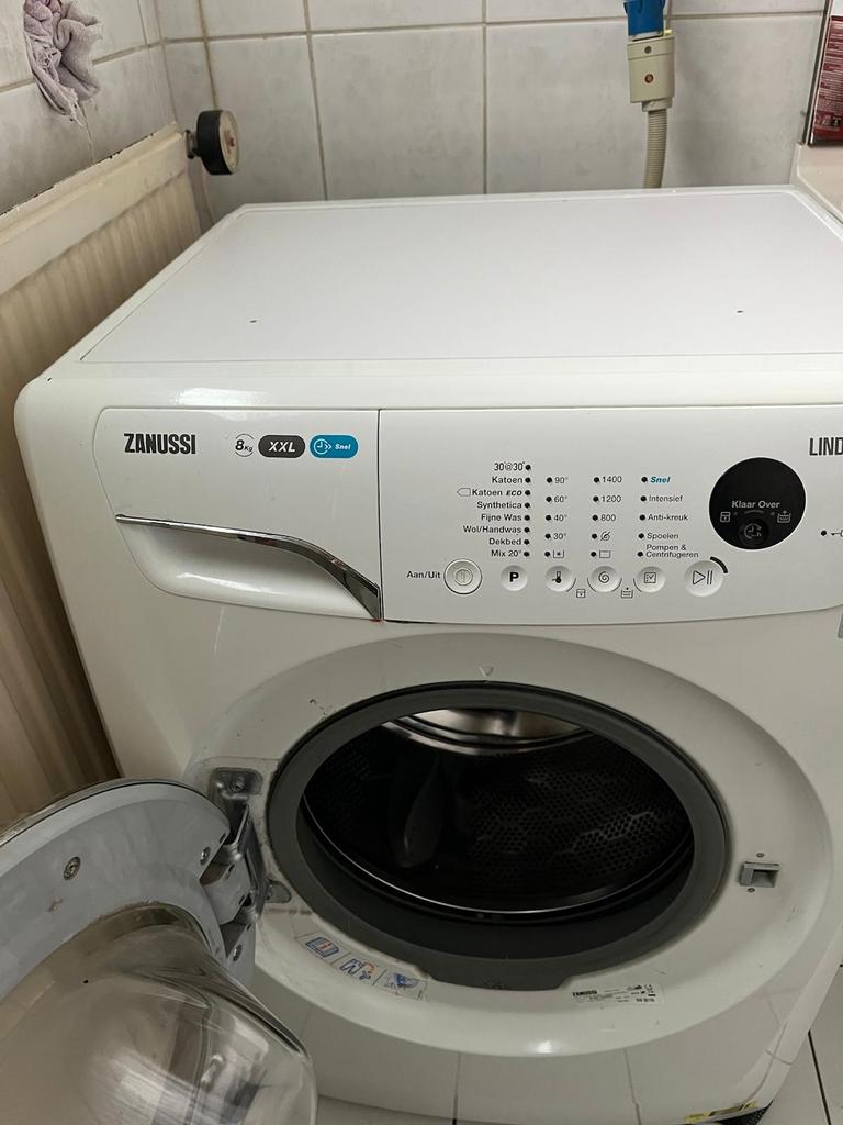 Zanussi Voorlader Wasmachine 8kg XXL - Snel & Efficiënt, Witgoed en Apparatuur, Wasmachines, Ophalen, 1200 tot 1600 toeren, Gebruikt