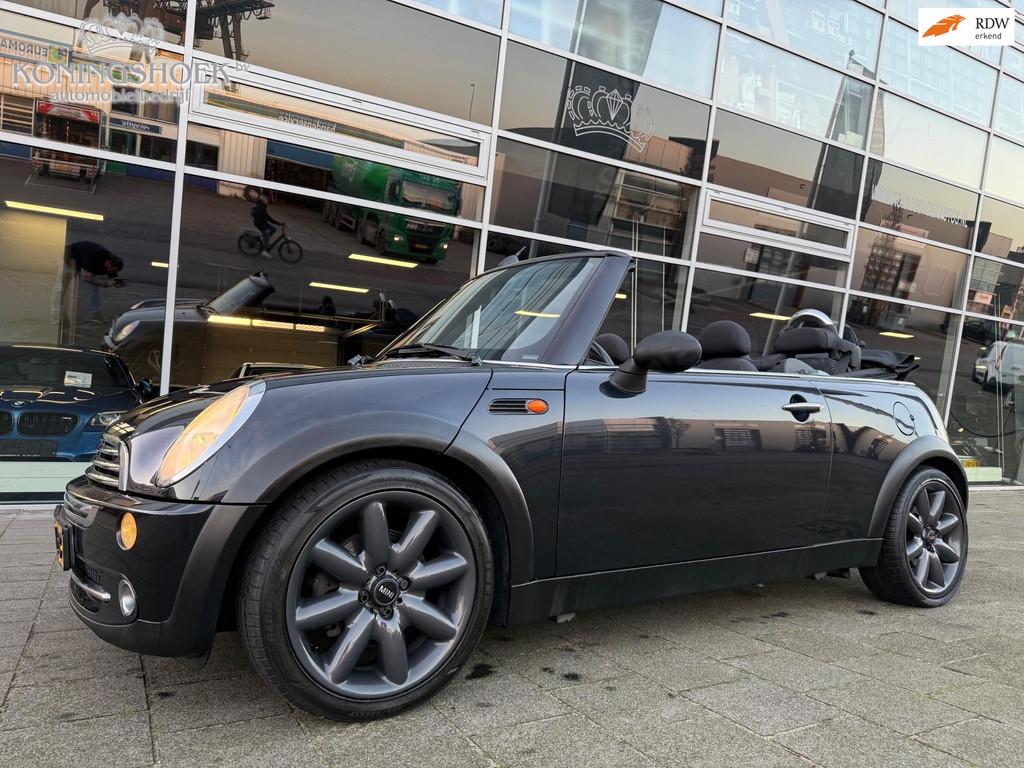 Mini Mini Cabrio 1.6 One, Stof, Gebruikt, Zwart, 4 cilinders