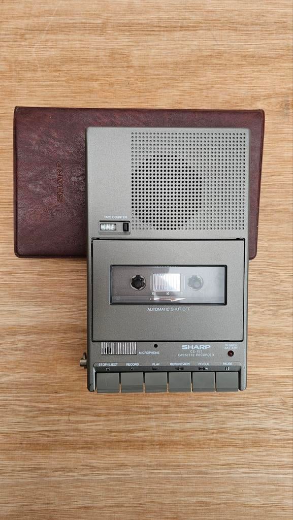 Sharp CE-152 cassette recorder – vintage, Ophalen of Verzenden, Overige merken