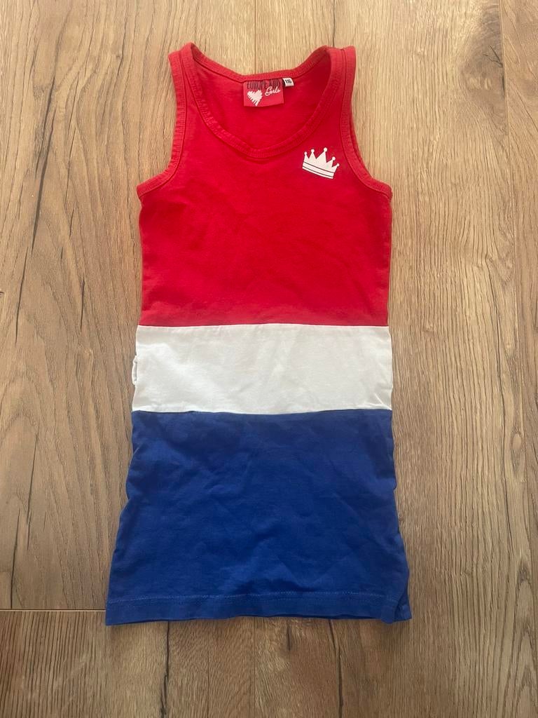 Koningsdag jurkje maat 116, Kinderen en Baby's, Ophalen, Gebruikt, Meisje, Jurk of Rok